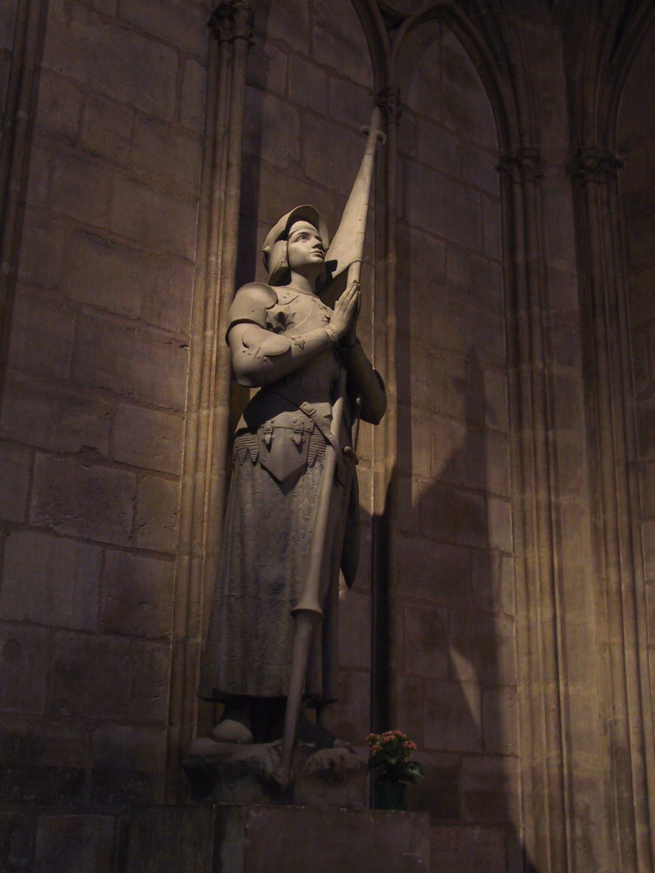 Statue of Saint Joan of Arc in Notre-Dame de Paris